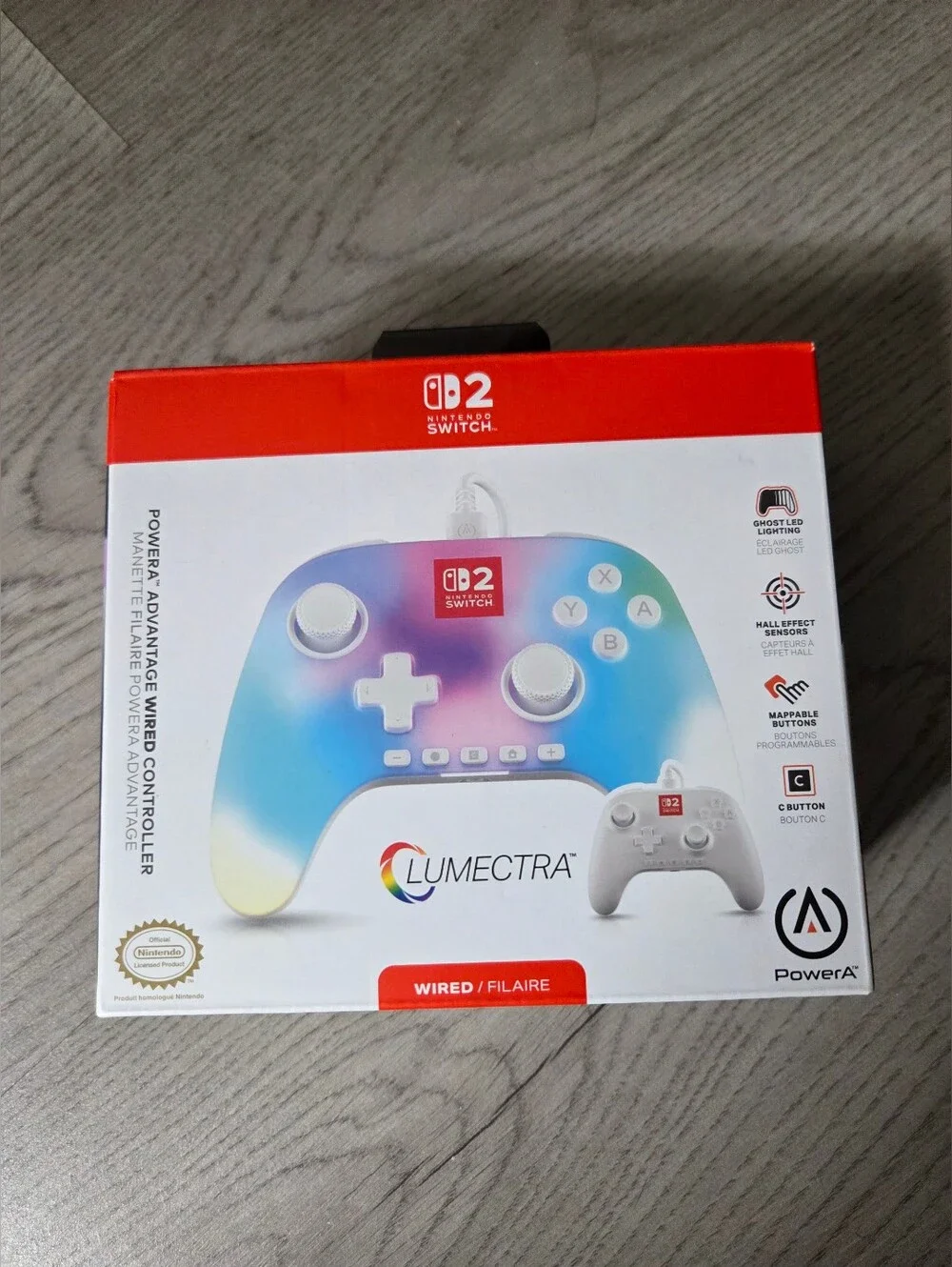 Lumectra Wired Nintendo Switch Controller - Blue Gradient